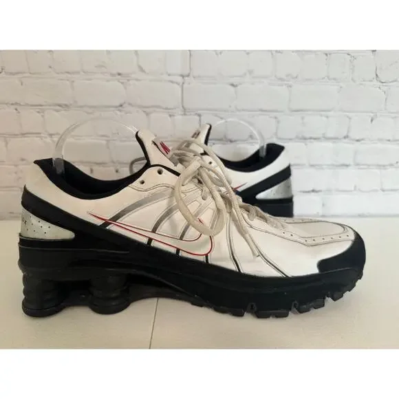 2008 Nike Shox Turbo VII White Black Men's size 11.5 Shoe Sneakers - Picture 8 of 12